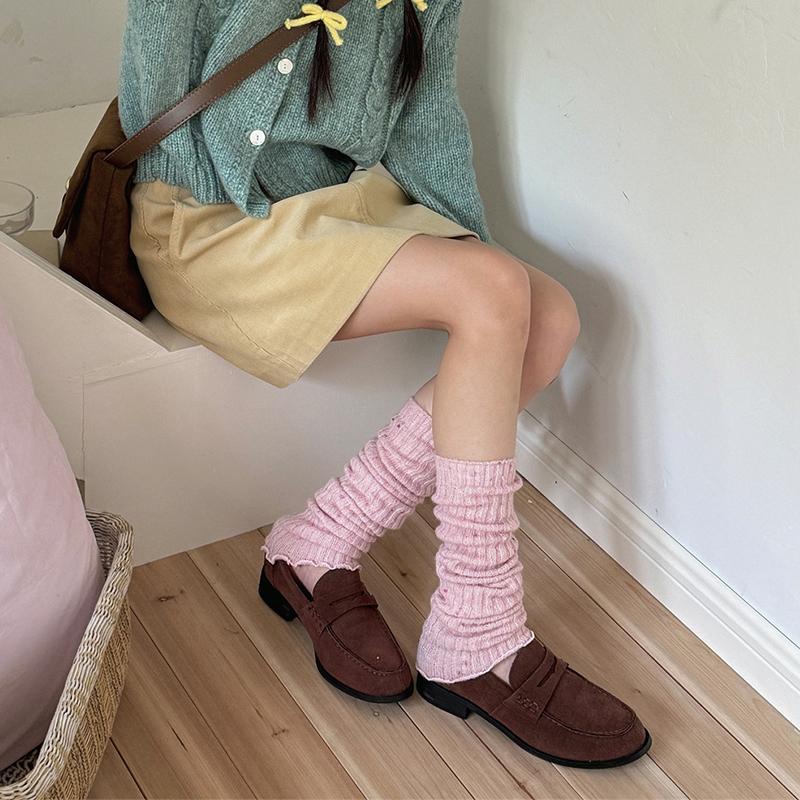 Женские милые милые Y2k теплые зимние и осенние цветные гетры в горошек, чехлы для лодыжек