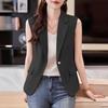 ZANZEA Womens Casual Notched Lapel Summer Sleeveless Cardigan Vest