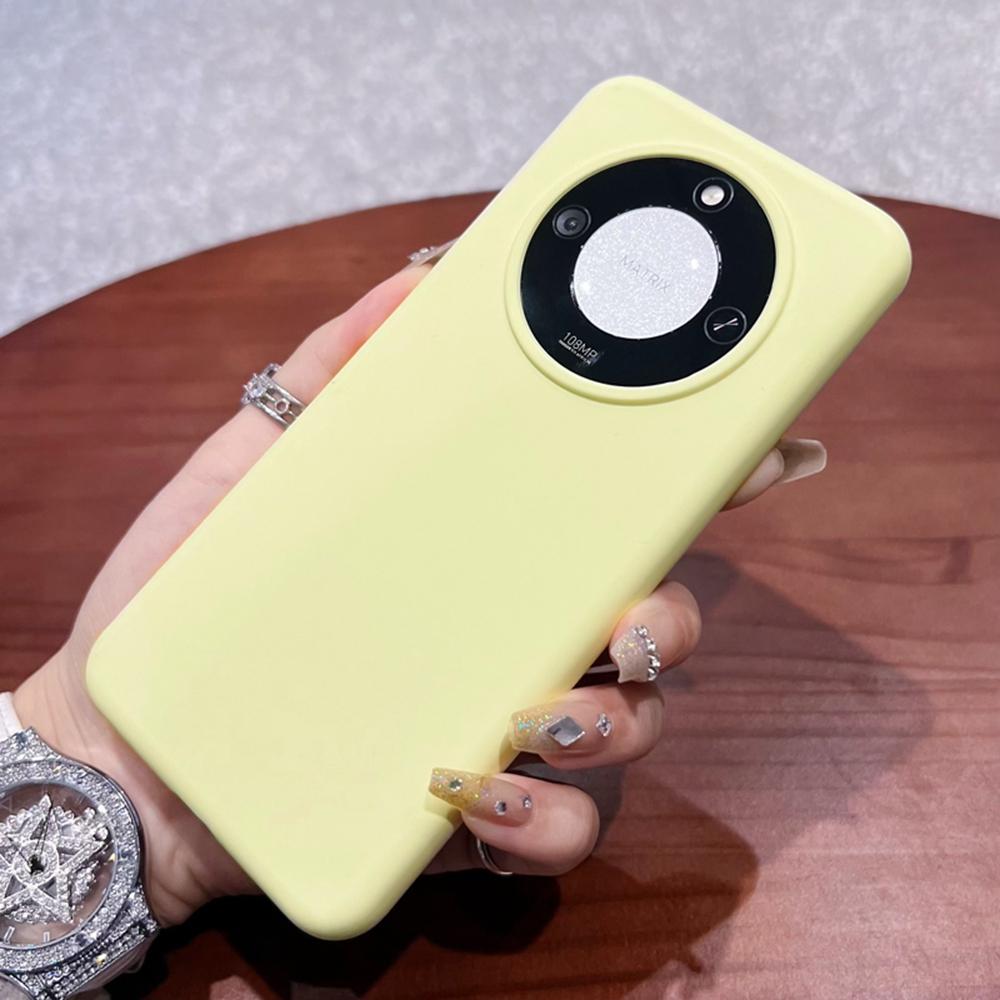 For Honor X60 5G Case Skin-Friendly Liquid Silicone+PC Phone Cover