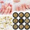 Yousheng 1 коробка DIY украшения для ногтей ажурные сплав звезда луна треугольник чешуйка 3D блестящие стразы подвески украшения для ногтей смешанные аксессуары
