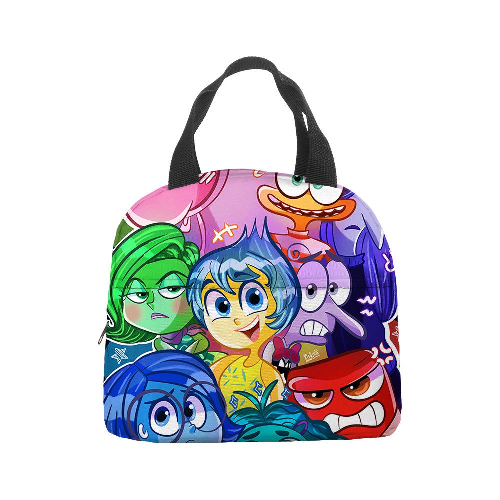 Anime Cartoon Handbag Student Lunch Bag Grades 1-6 Picnic Bag Printed Thermal Insulation Bag Meal Bag