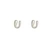 Trendy U-Shaped Horseshoe Stud Earrings: 2025 Niche Design for Women