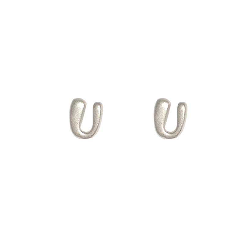 Trendy U-Shaped Horseshoe Stud Earrings: 2025 Niche Design for Women