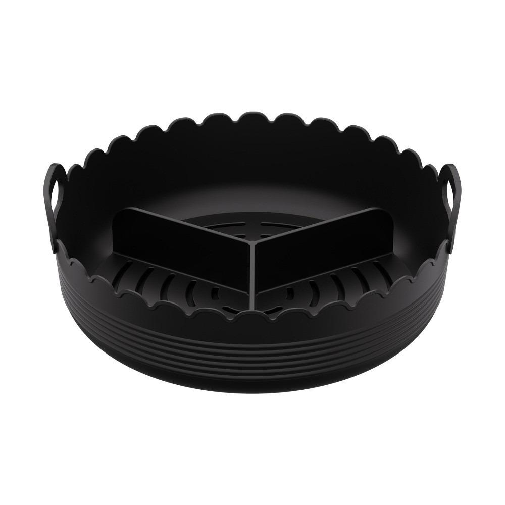 Non-stick 3 Grids Oven Tray Food-grade Divided Airfryer Basket Restaurant