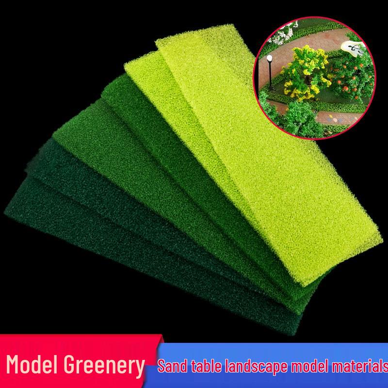 DIY Green Hedge Sandbox Shrub Model Materials for Outdoor Landscape and Simulation