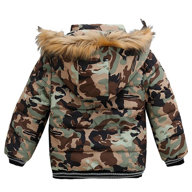 Утепленная парка Kinder Jungen Winterjacke Dicker Mantel Stepp Mantel Stepp Kapuze