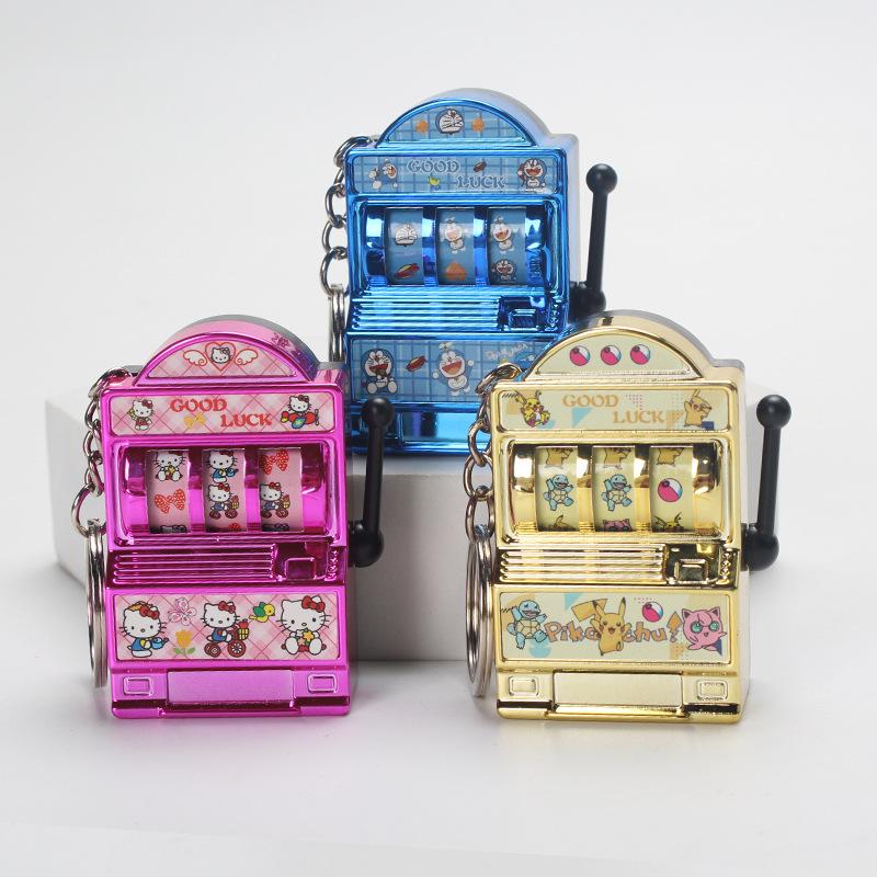 Pokémon Mini Prize Redemption Machine Keychain Pikachu Tinkerbell Cat Fruit Machine Pendant Raffle Machine