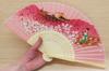 Складной веер Matsumi Crafts Maiko Розовый (шелк)