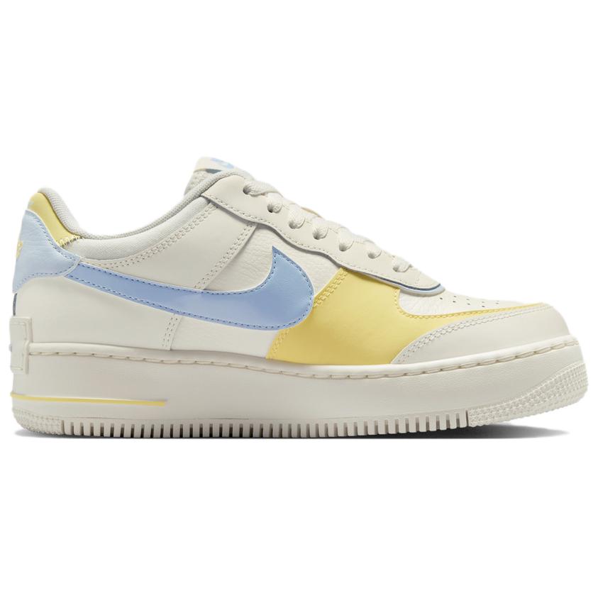 Nike Кроссовки Air Force 1 Удобные Универсальные Мужские Кроссовки Белый Синий Желтый DZ1847-118
