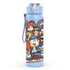 1PC Retro Astronaut Robot Space Pattern 750ml Color Plastic Sports Water Bottle Leakproof Flip Straw Lid Suitable for Sports Office Home Use