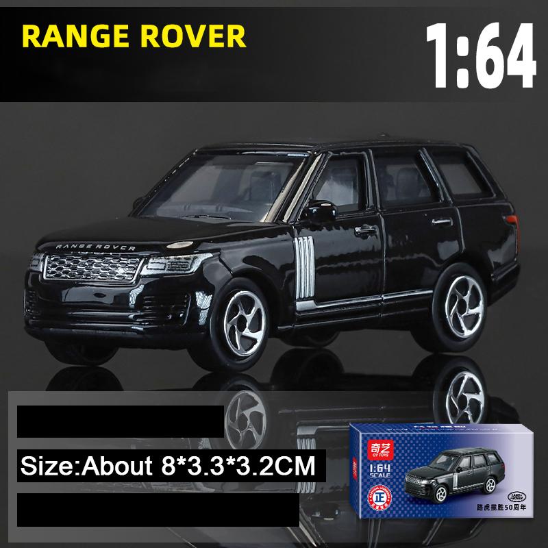1:64 Range Rover 50-летний юбилей Литая модель из сплава Игрушечная машина Колеса скользят вперед Металлический кузов Резиновые шины Автомобиль Рождественский подарок