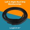 JDMON Накладки на водостоки крыши Погодная полоса Совместимы с Toyota Yaris Хэтчбек 2007 2008 2009 2010 2011, Замена 75551-52130, Левая и Правая, 2