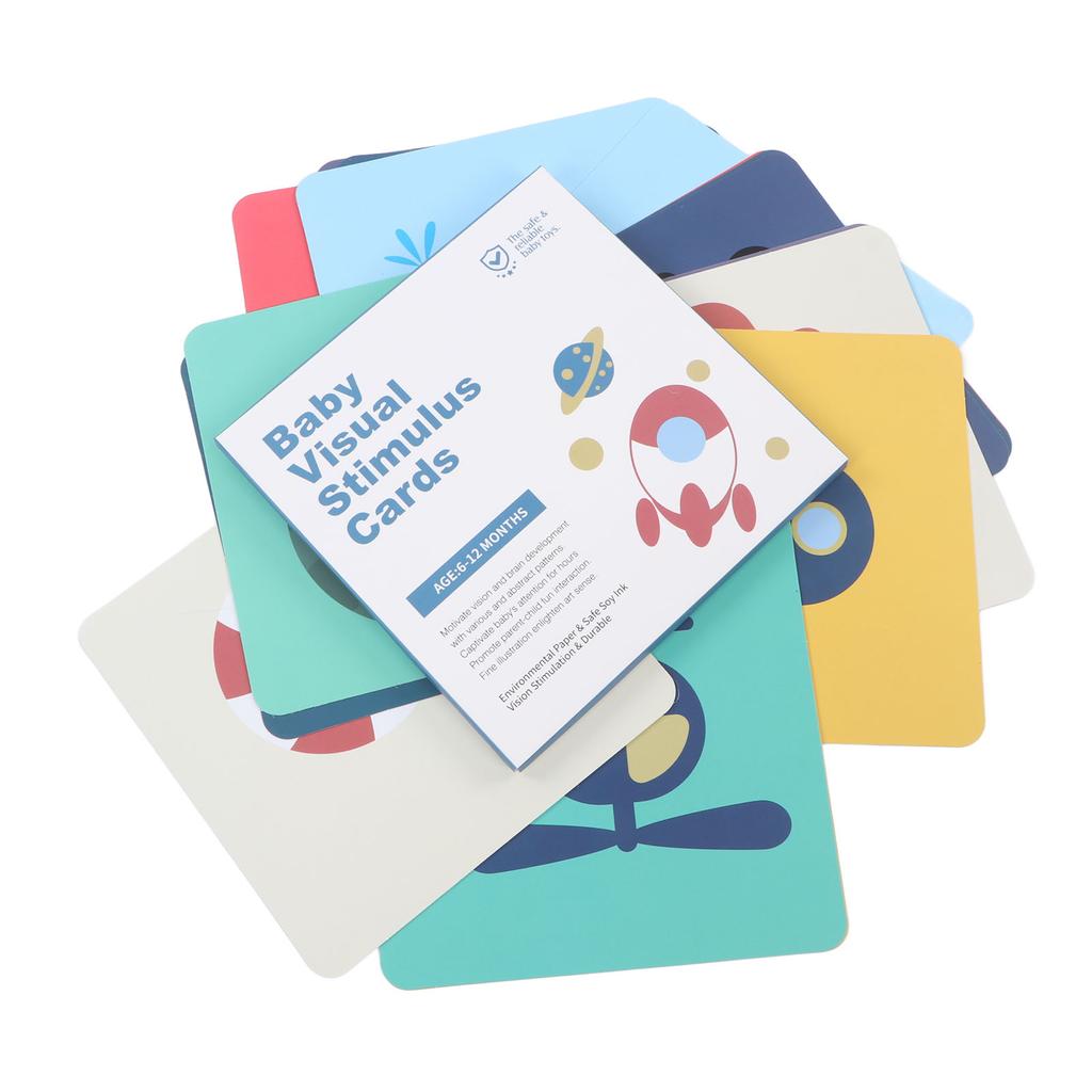 64pcs High Contrast Baby Flashcards Visual Stimulation Flashcard Early Educational Toy