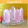 Elegant Pink Natural Rock Rose Quartz Crystal Point Healing Stone Obelisk Wand For Natural Health