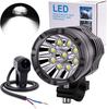 Biqing Motorcycle LED Fog Motorcycle High Long Shock 1 Piece Waterproof Switch Light/Work Light, 90W, 12V/24V, 9-LED Spotlight, Headlight/Auxiliary