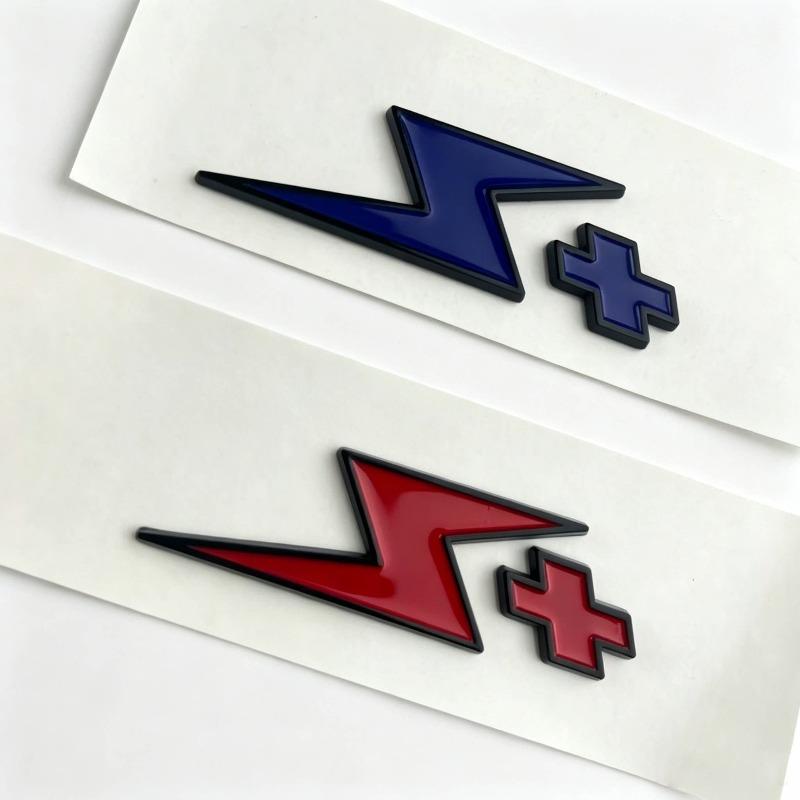 Lightning + personalized tail label sticker car upgrade and modification car logo creative random sticker ABS material decorative sticker