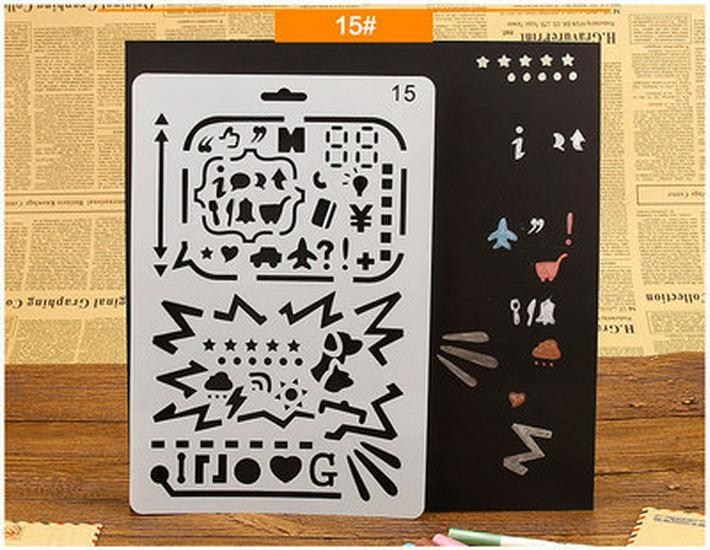 Инструменты для самостоятельного украшения альбомов: Тематическая кружевная линейка, полые шаблоны для домашних животных и принадлежности для рисования