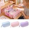 Large Capacity Pencil Case Cartoon Stationery Bag Durable Pen Bag  Students