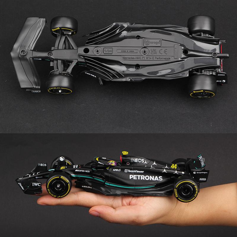 Ббураго 1:24 Mercedes-Amg F1 W14 E Performance Литой Модель Автомобиля Формула Гонки Литая Игрушка W15 Rb20 Sf24 Rb19 Sf23 Mcl38