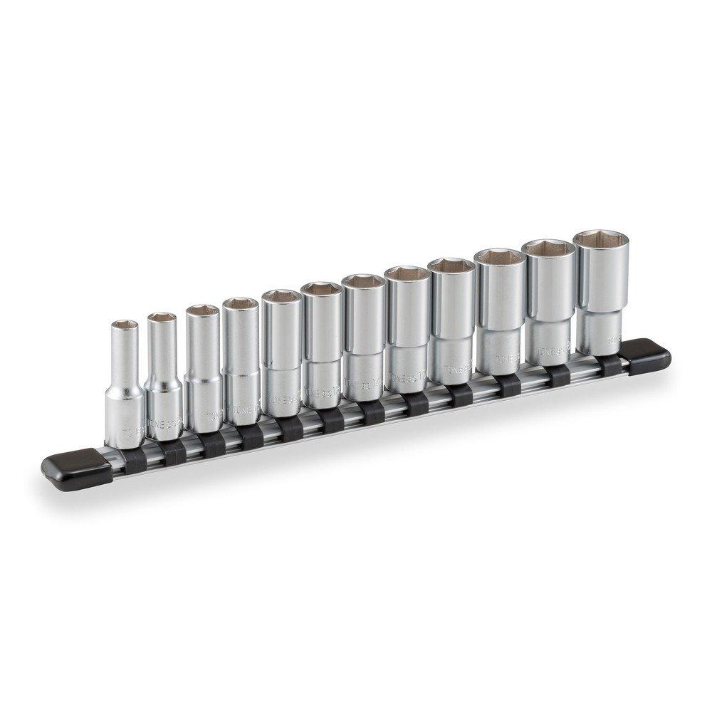 TONE Deep Socket Set with HSL312 Drive Angle Contents 12 Items (Hexagonal, Holder) 9.5mm (3/8")