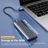 USB3.1 M.2 SSD Корпус Мобильный Кейс Поддерживает NVME SATA Type-C Сплошной Металл Внешний Жесткий Диск Корпус Ноутбука Телефона SSD
