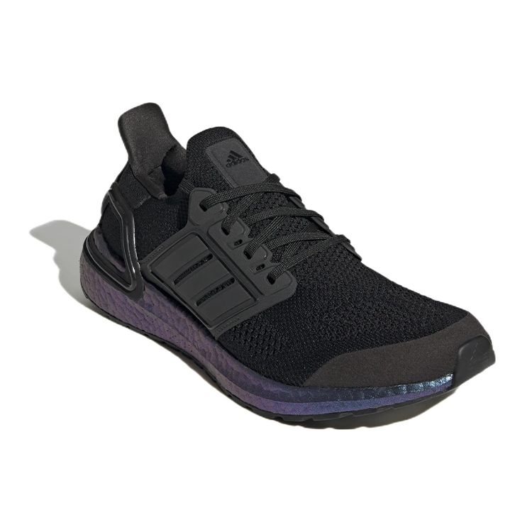 Adidas UltraBoost 19.5 DNA Black Iridescent Unisex Sneakers Core-Black Boost-Blue-Violet-Metallic H06275