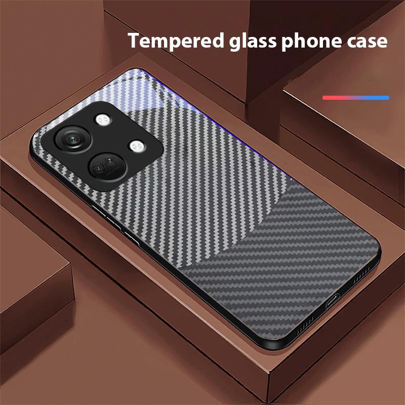 Двухцветные полосы для OnePlus Nord 3 5 6T 7 Pro 8 12 10T Reno8 Lite 5G 10R Nord N30 Жесткий чехол из закаленного стекла для телефона Черный