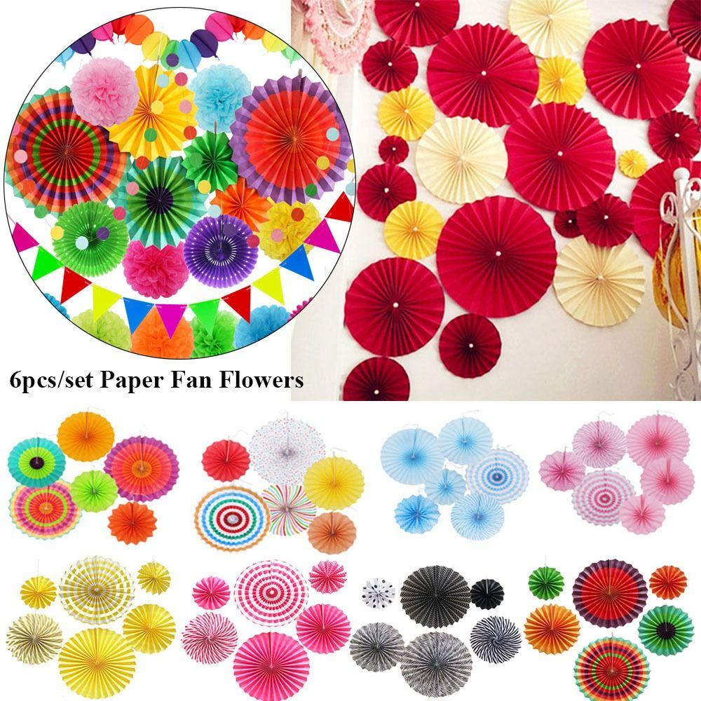 Decor Supplies Birthday Party Decor Wedding Fans Paper Fan Flowers Tissue Paper Flower Paper Crafts