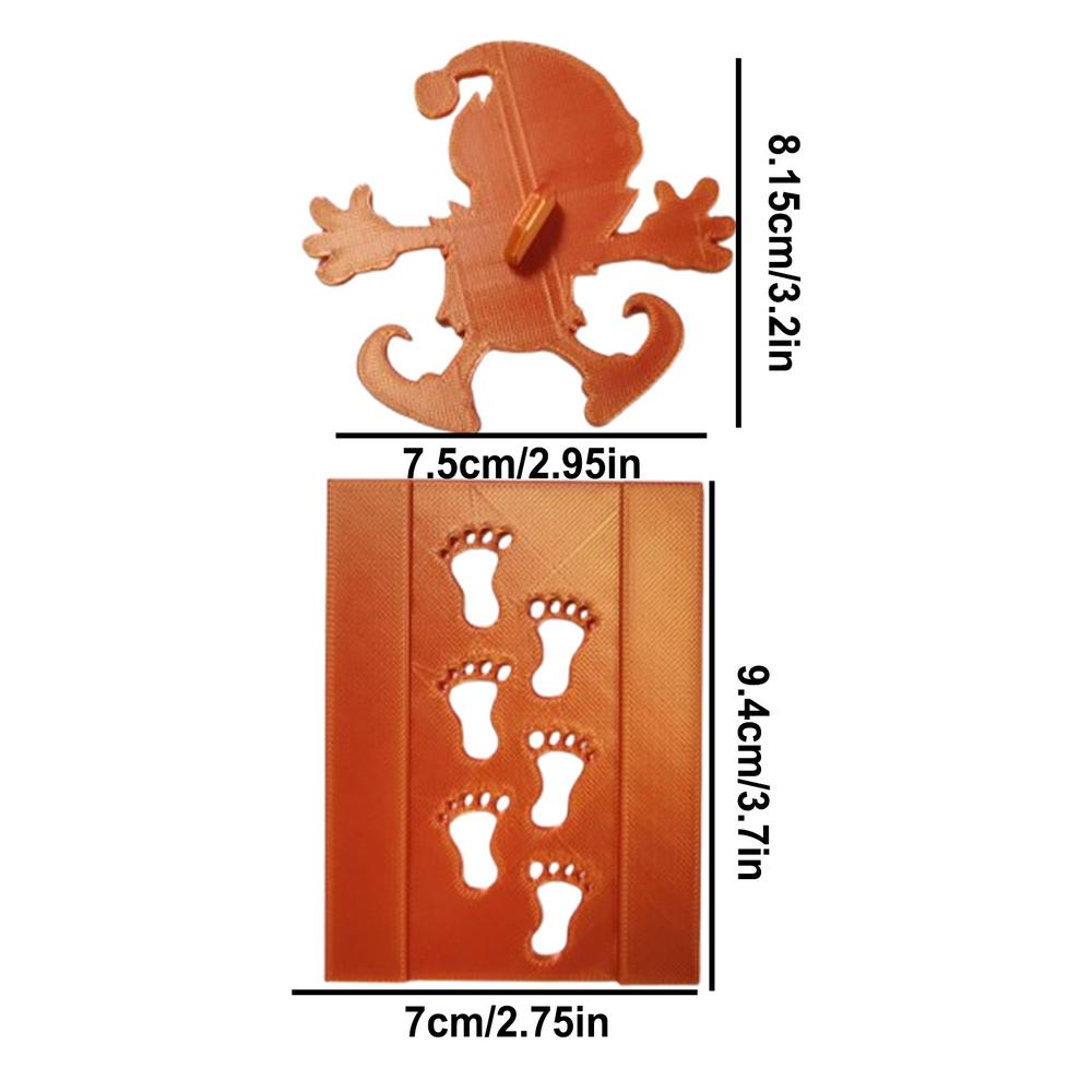 Рождественский трафарет для стопы 3D Рождественский трафарет Многоразовые шаблоны отпечатков стоп Маленькие праздничные трафареты Паста для рисования снегом Рождество
