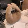 Fur Women's Small Half Moon Bag Luxury Warm Plush Wrist Bags for Women Fashion Furry Short Handle Clutch Cute Ladies Coin Purses