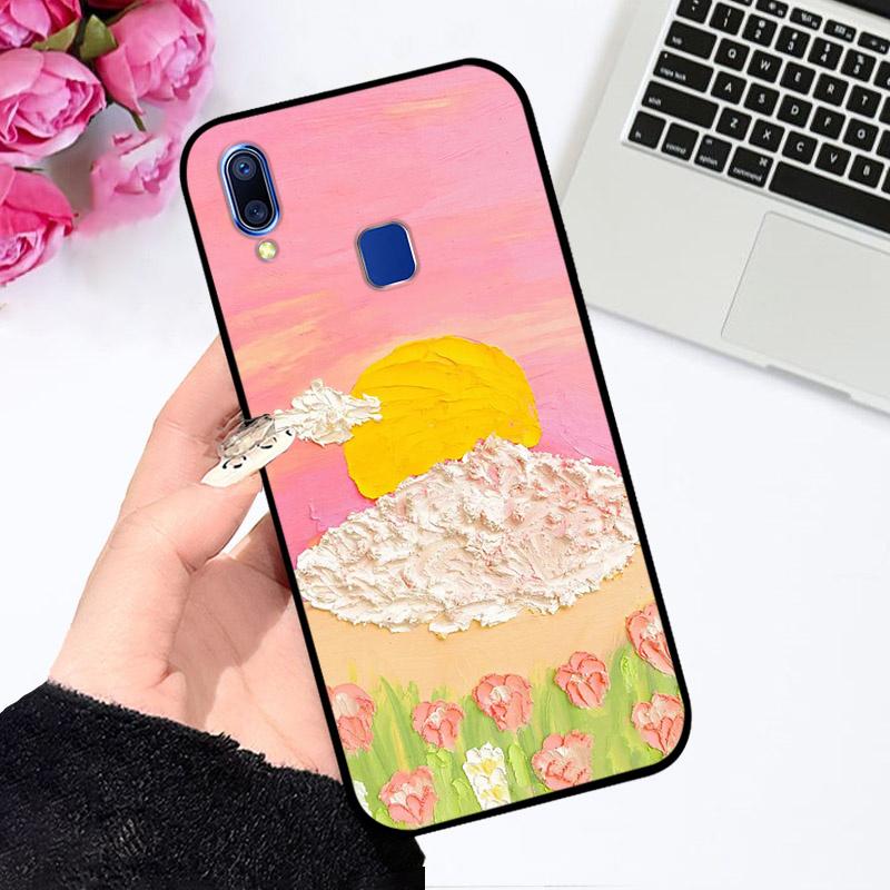 Чехол для Vivo V11 V11 Pro Ударопрочный Мягкий Силикон ТПУ Чехол для Телефона Для VIVO X21s Capa V11i Fundas Цветная Печать Модный Мультяшный