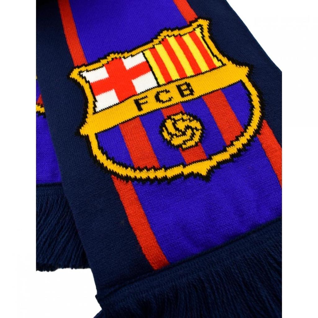 FC Barcelona Double Knitted Scarf 5004BUD39 Navy Blue
