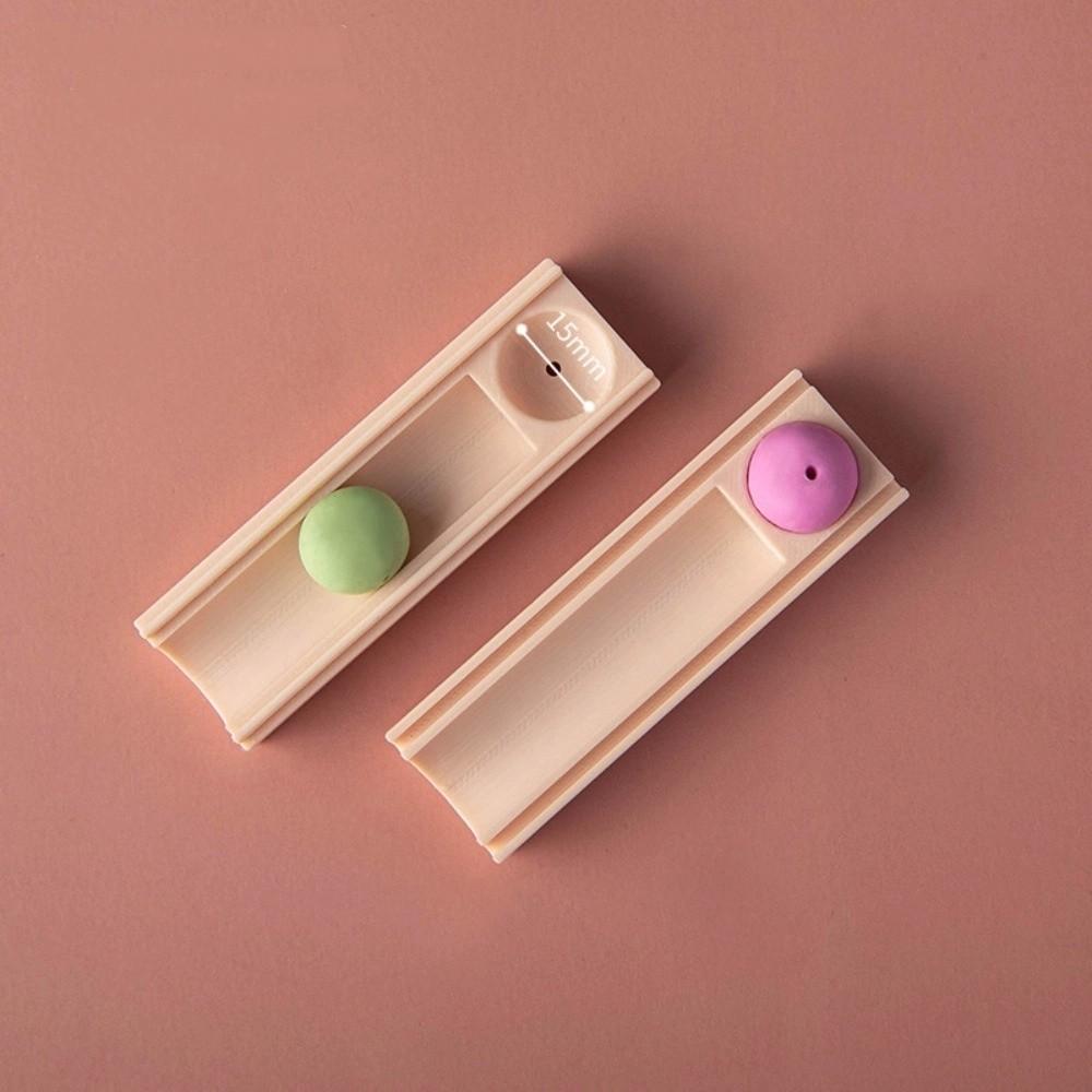 Инструмент для пробивания глиняных шариков, инструмент для изготовления глиняных бусин с дыроколом, форма для катания шариков, полимерная глина, бусина