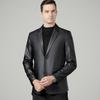 New Men's Leather Suit Sheepskin Suit Business Casual Leather Jacket Fashion Simple Leather Single Top