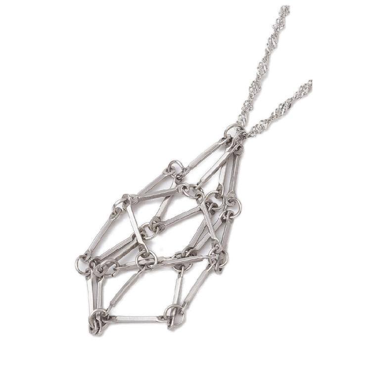 3 шт. Пустая Кристаллическая Клетка-Держатель Ожерелье Штабелируемая Цепочка на Шею для Мужчин Женщин DIY Украшения Подарок и Модные Аксессуары