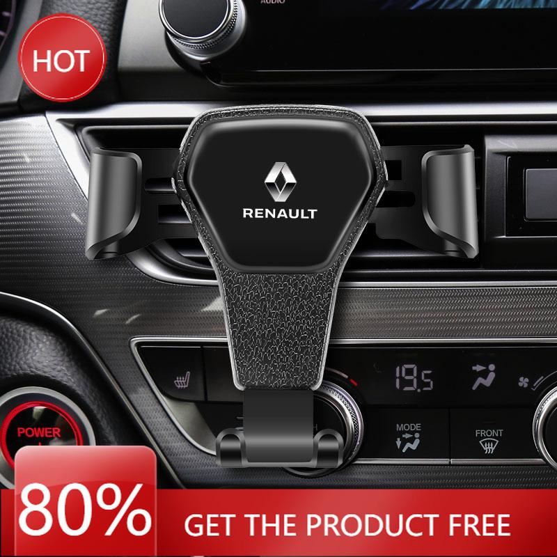 Hub Caps Car Gravity Phone Holder Air Vent Clip Mount GPS Bracket For Renault Megane 2 3 4 Twingo Clio Talisman Captur Trafic Kw