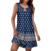 Women's Summer Fashion Tank Dress A-Line Sleeveless Casual Floral/Solid Pocket Dress
