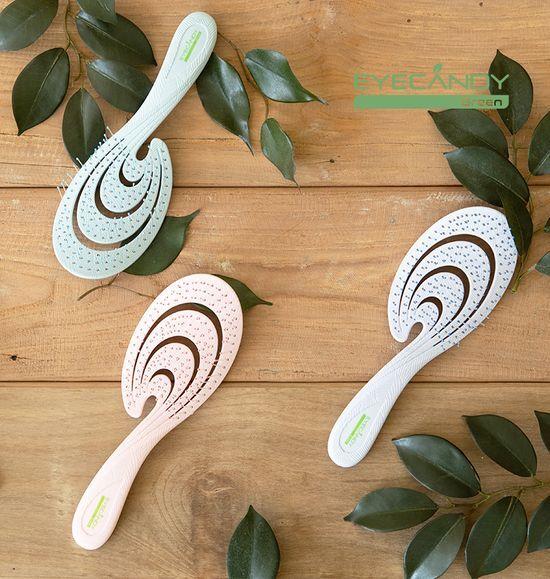 EYECANDY Eco-Friendly Detangling Brush Coral Pink