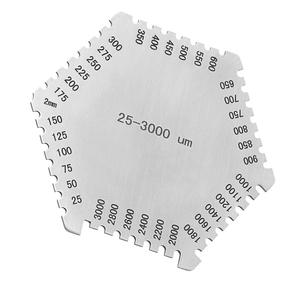 High  Stainless Steel Wet Film Comb 25-3000um Thickness Gauge