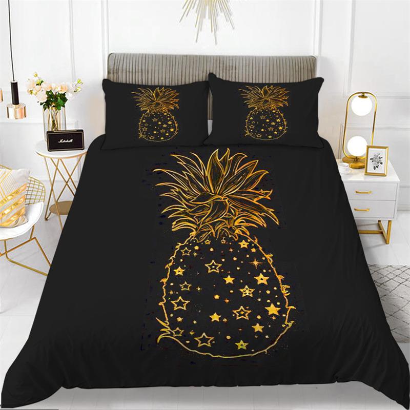 Cute Chic Fruit Bedding Collection For Kids Girls Boys Room Decor Tropical Pineapple Cherry Pomegranate Print Duvet Cover Pillowcases