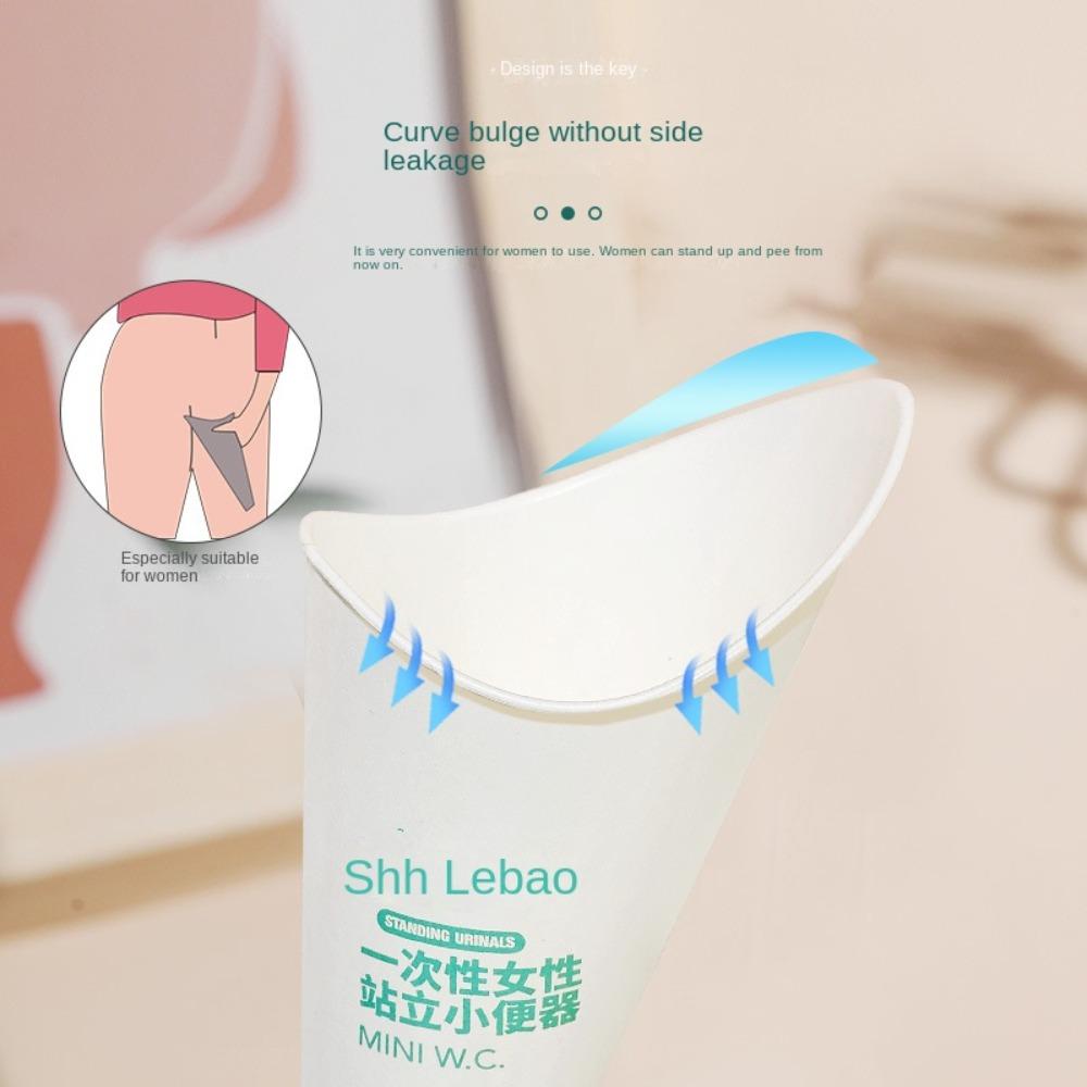 12pcs Waterproof Disposable Paper Urinal Leak-Proof Standing Pee Cup Paper Urinal Toilet Camping