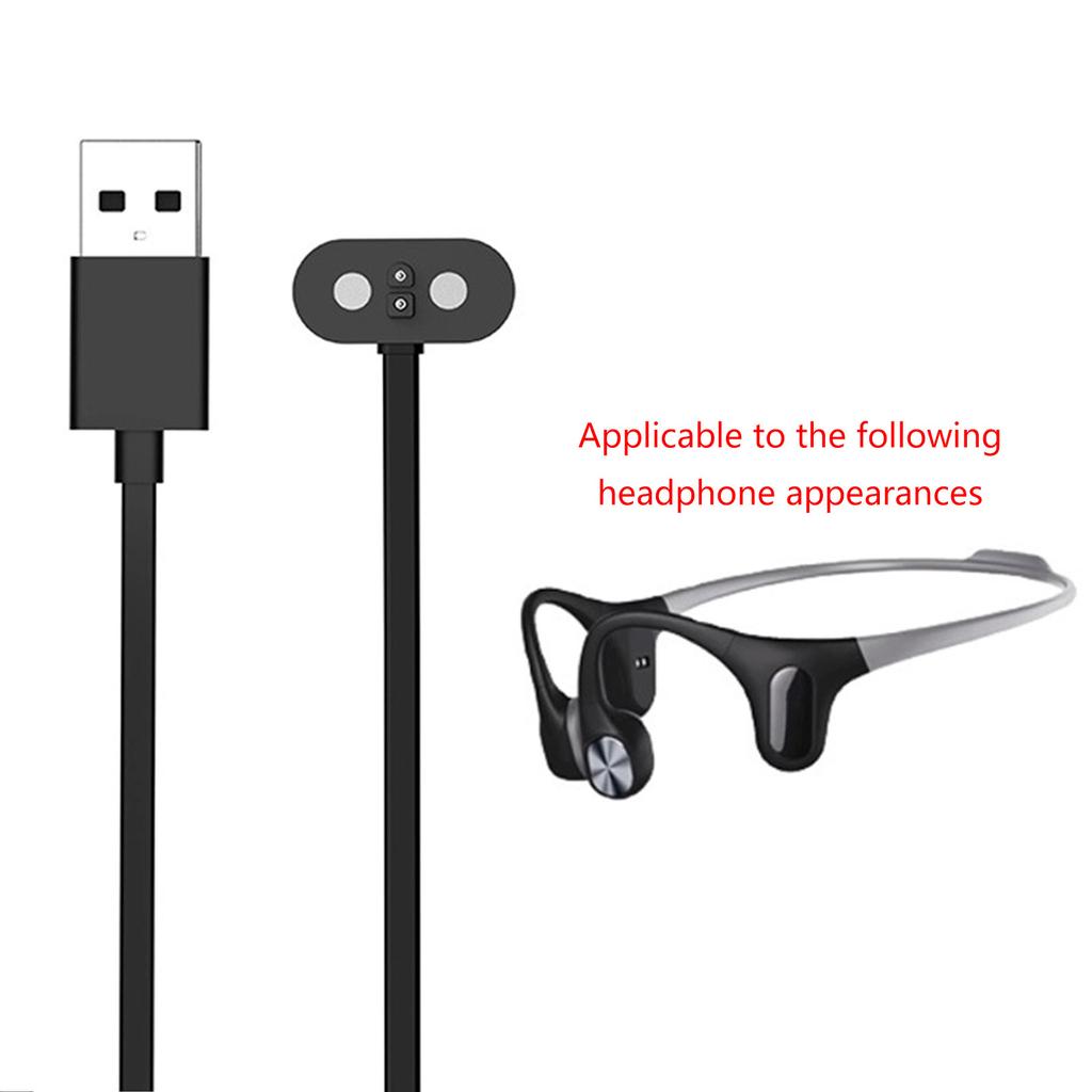 Headphone Magnetic Charger Cord Bracket Compatible for Mojawa MOJO2 USB Fast Charging Cable Power Adapter Base Wire Line