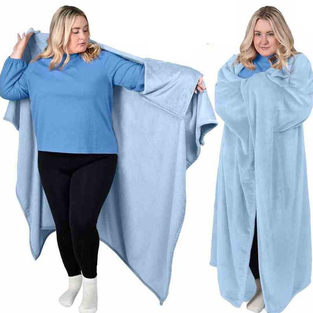 Теплое зимнее носимое одеяло Фланелевое одеяло для отдыха Накидка Одеяло на диван Зима