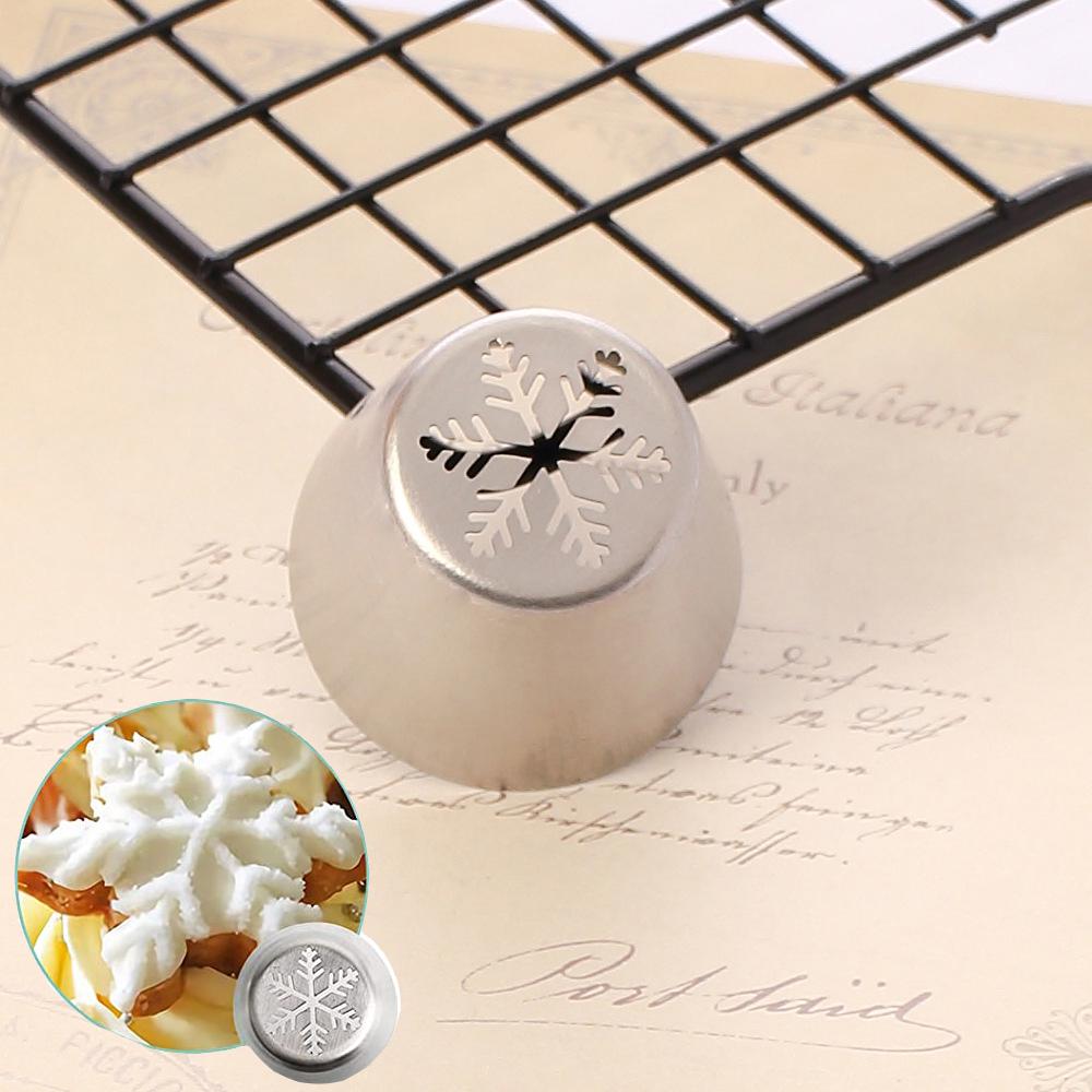 Russian Tulip Icing Piping Nozzles Christmas Stainless Steel Icecream Bakery Tips Pastry Bag Cupcake Cake Decorating Tools Molds