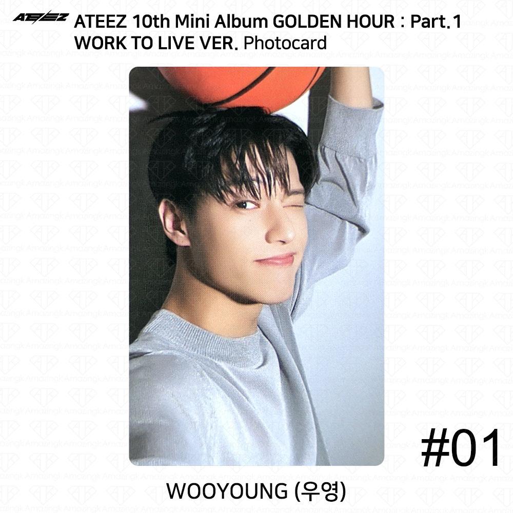 ATEEZ Golden Hour Part.1 Work To Live Ver Photocard Polaroid Disc KPOP K-POP