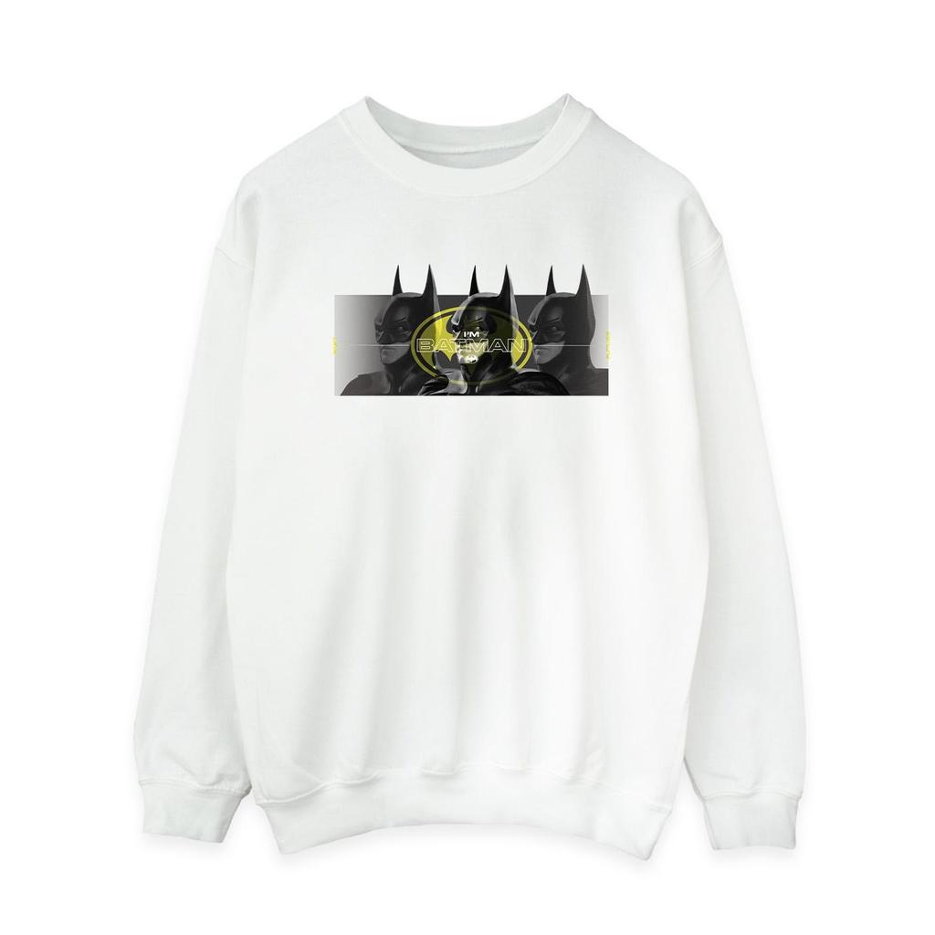 DC Comics Womens/Ladies The Flash Batman Portraits Sweatshirt