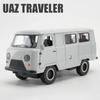 Новый 1:18 Российский УАЗ ПУТЕШЕСТВЕННИК 452 ФУРГОН Литые из сплава и Игрушечные транспортные средства Металлическая модель автомобиля со звуком и светом Коллекция Детская игрушка