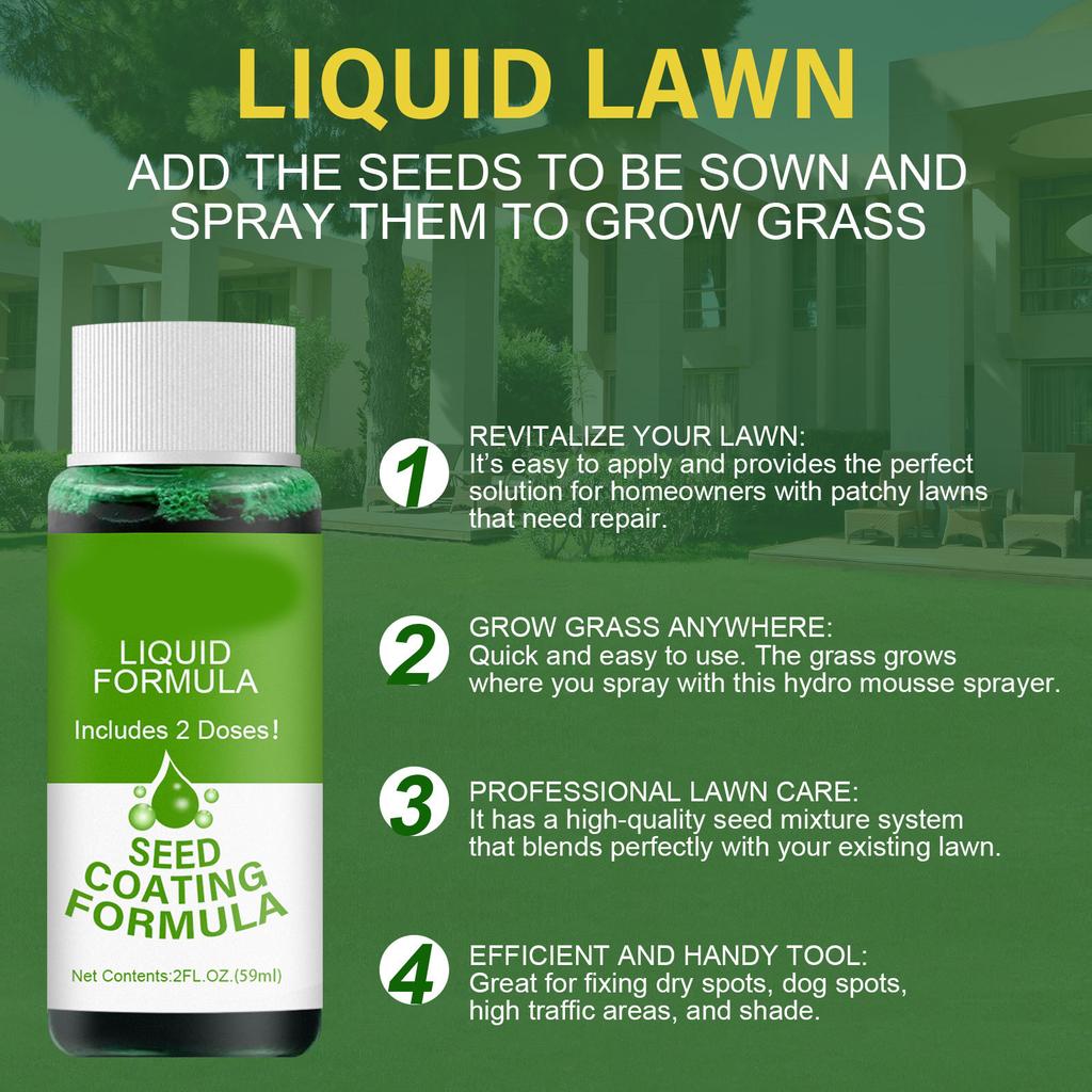 Grass Lawn Nutrient Solution 59ml Plant Growing Nutrient Hydroponic Garden Plant Fertilizer Seeding System Liquid Spray