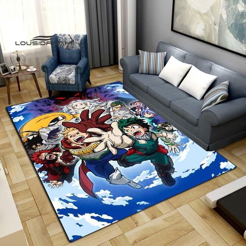 Коврики My Hero Academia, модный 3D-печать, аниме, гостиная, спальня, большой мягкий ковер, домашний милый коврик для детской комнаты