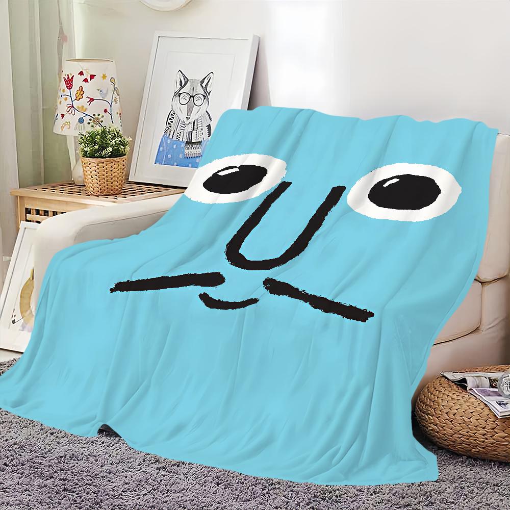 Blanket Funny For Soft Throw Art Blanket for Picnic Bed Sofa Home J-Jean Face Bedroom Fashion J-Jullien Cozy Warm Comfortable